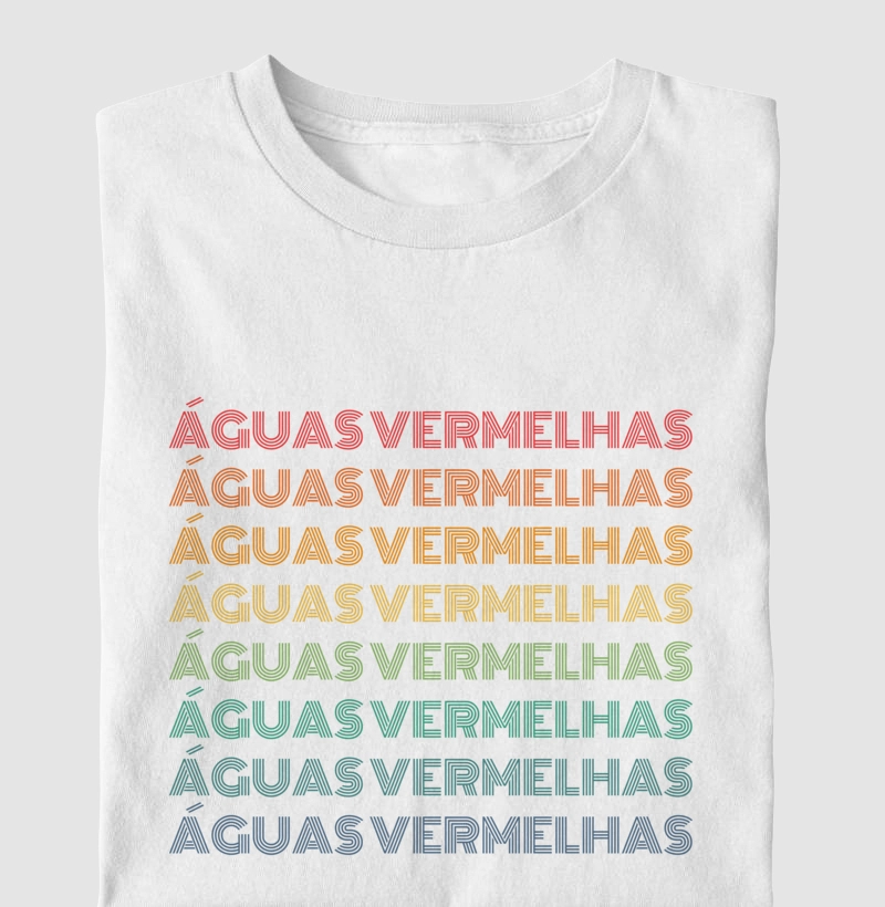 Águas Vermelhas Letreiro Retrô