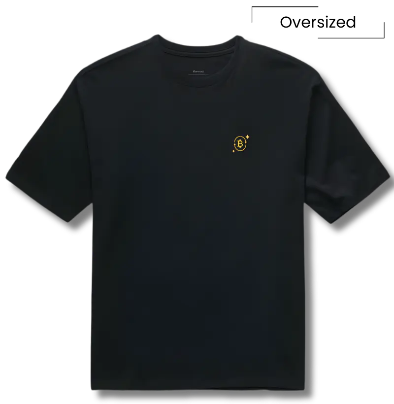 Oversized Bitcoin minimalista