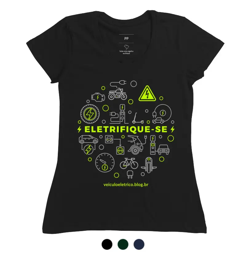 Camiseta Eletrifique-se Feminina