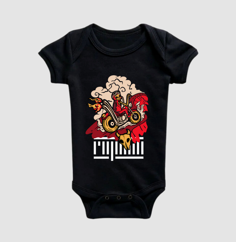 Caveira andando de moto