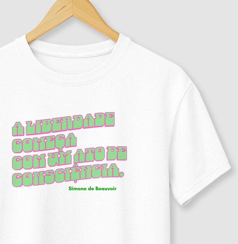 A liberdade começa com um ato de consciência.