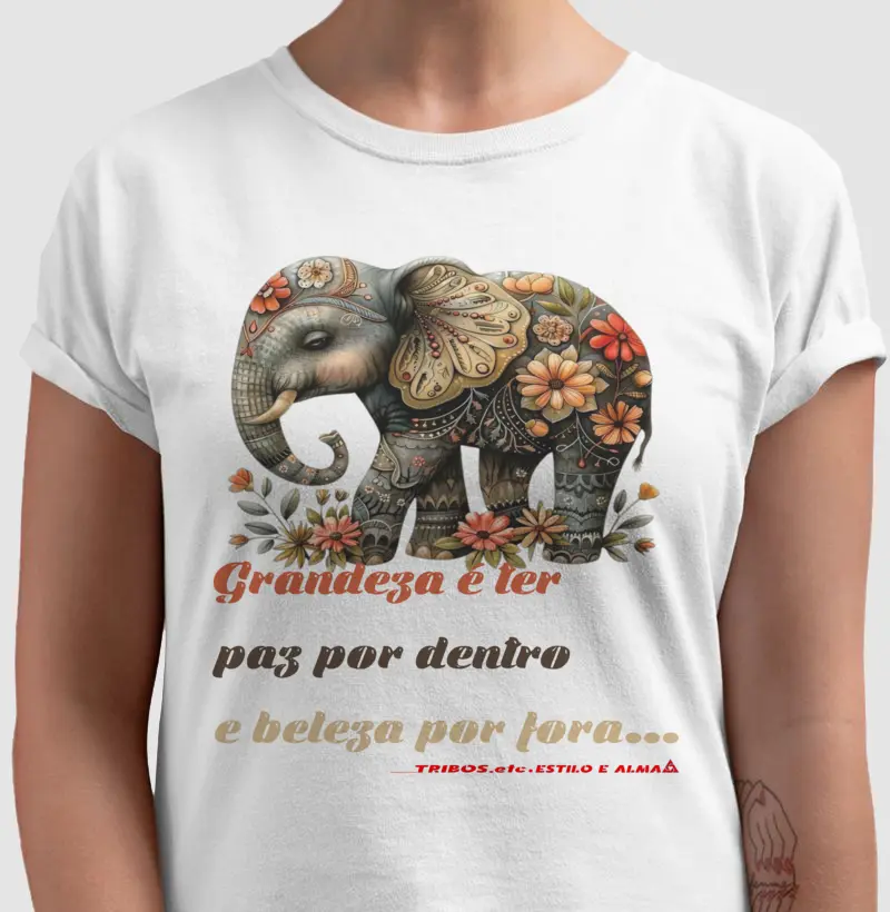 CAMISETA RESERVA.INK MASCULINA E FEMININA TRIBOS.etc YOGA GRANDEZA É TER PAZ POR DENTRO