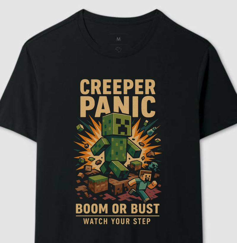 Creeper Panic Minecraft Retro Series