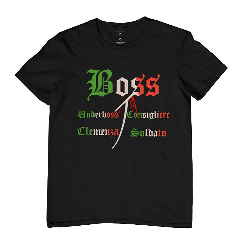Camiseta Masculina Máfia Italiana 