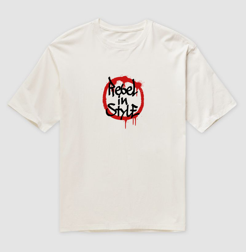 Rebel in Style: Camiseta Oversized - A Estampa que Redefine Atitude