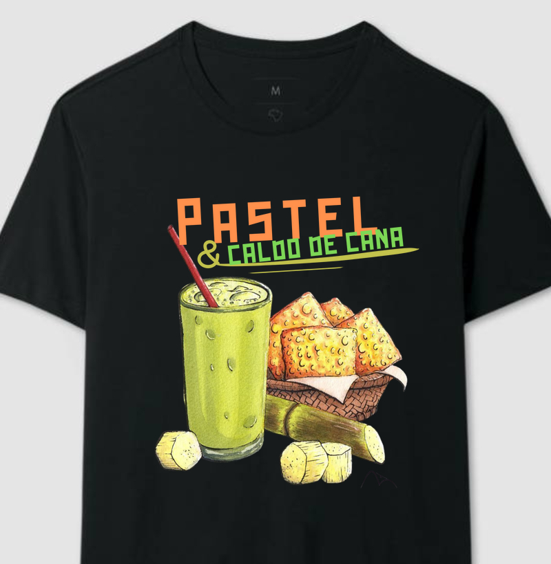 Camisa Pastel e Caldo de Cana