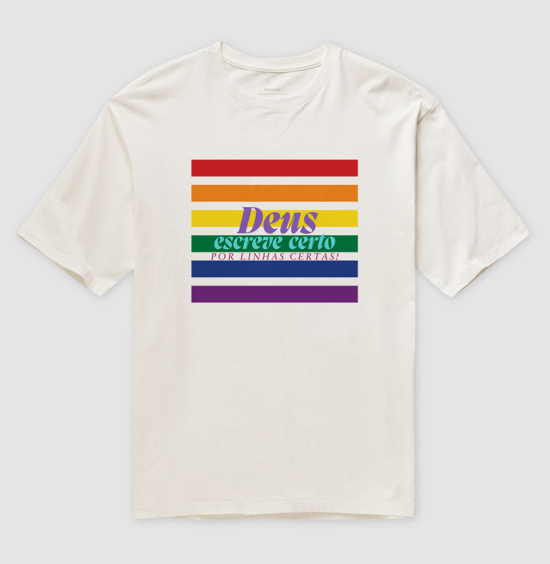 Camiseta Deus Escreve Certo