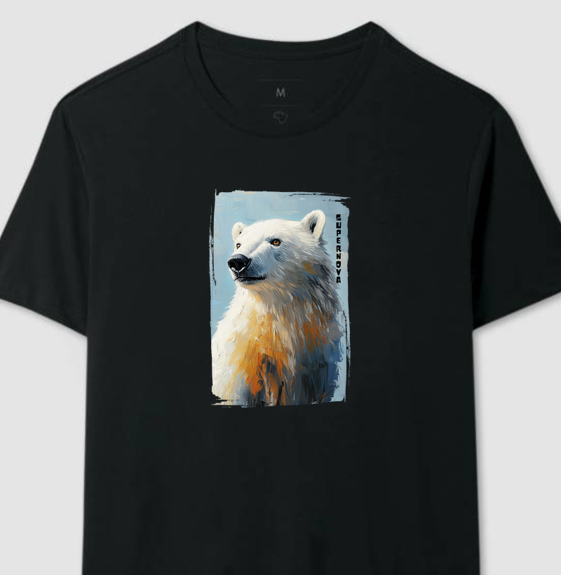 Urso Polar, o Rei do Ártico. Camiseta Supernova Estampada 