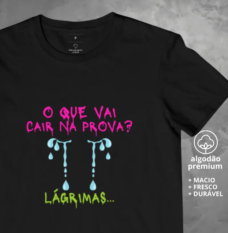 Camiseta O que Vai Cair na Prova