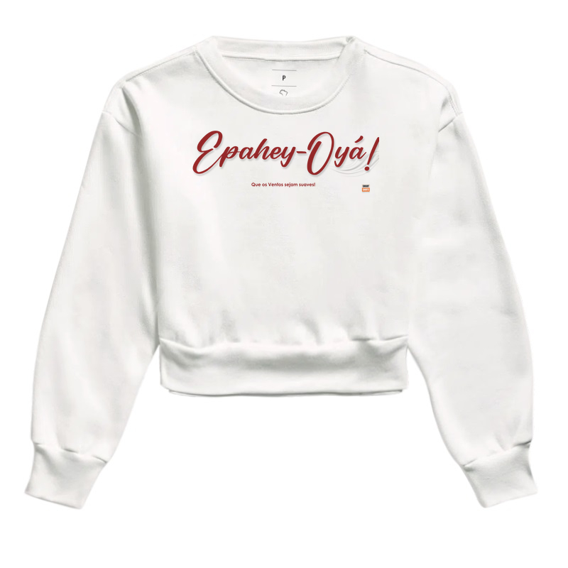 Cropped Moletom Epahey-Oyá! - Iansã