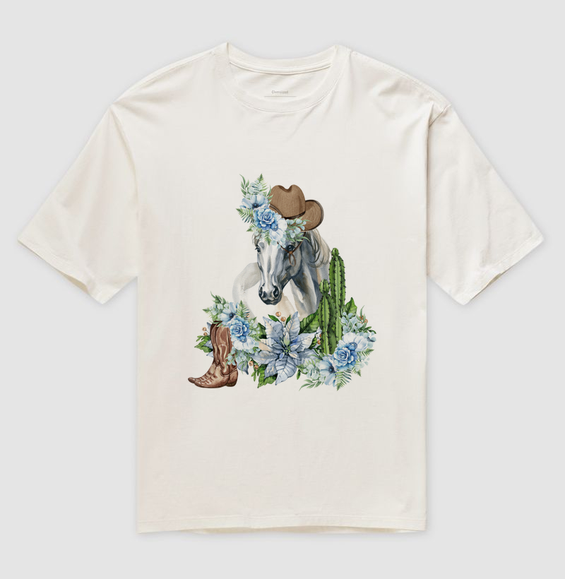 Camiseta Oversized - Western Horse