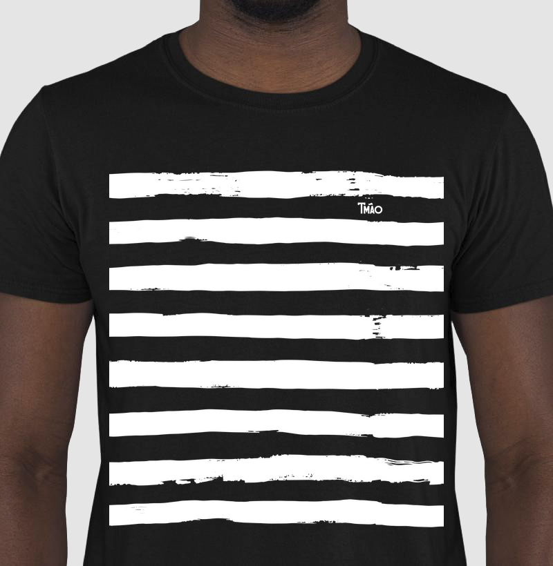 Camiseta Listras Alvinegras