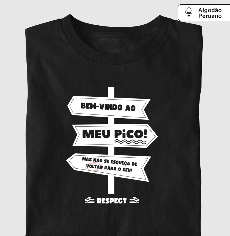 "Bem-Vindo ao Meu Pico" (Algodão Peruano)