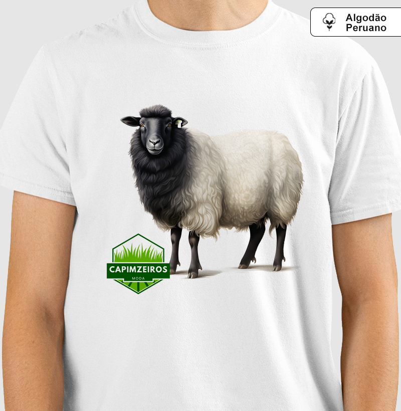 Camiseta Unissex Algodão Peruano Capimzeiros - Ovelhas & Bodes 7