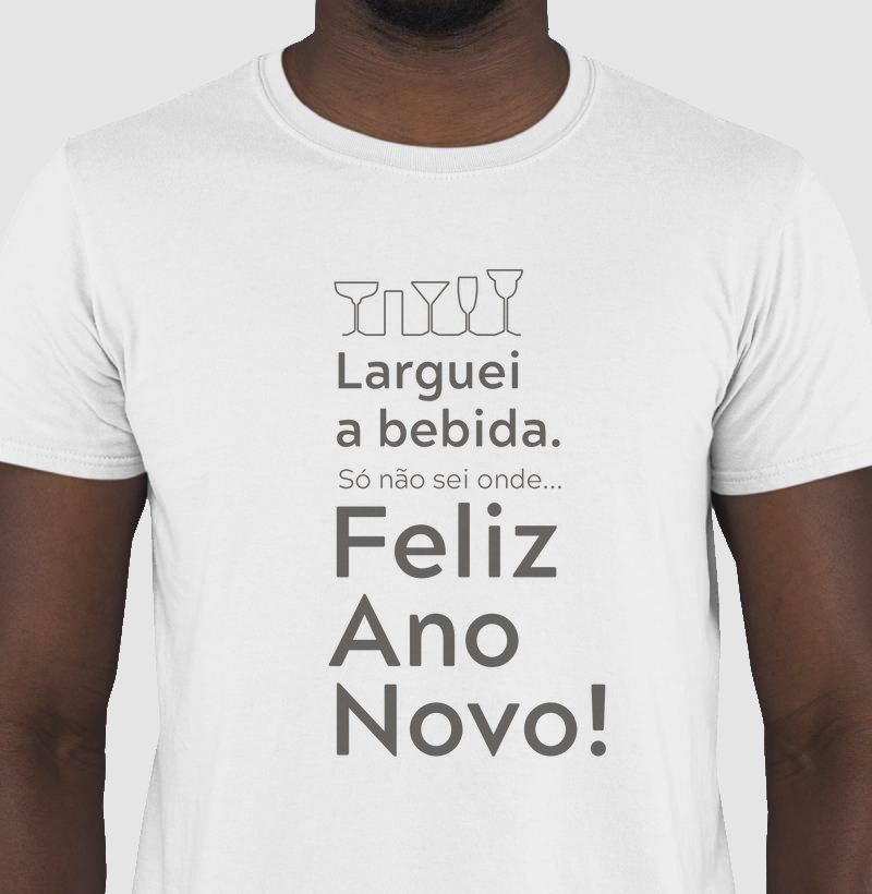 Camiseta Larguei a bebida