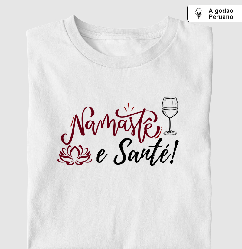 Camiseta Namaste e Sante