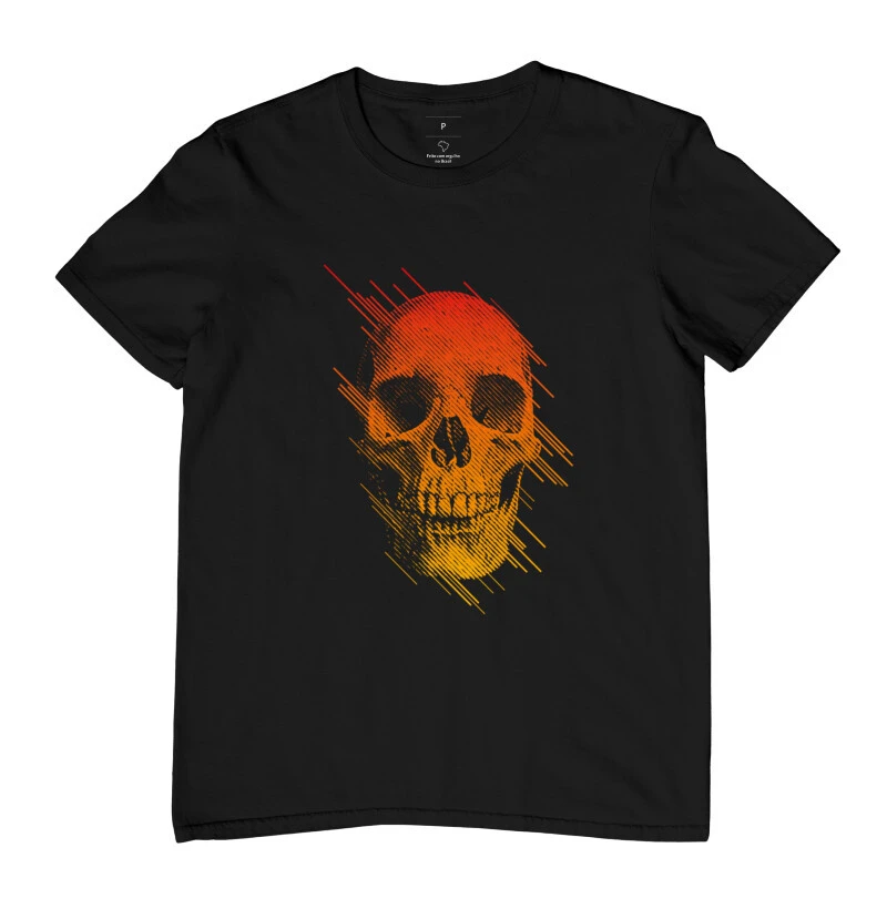 Camisa Skull Lines Color