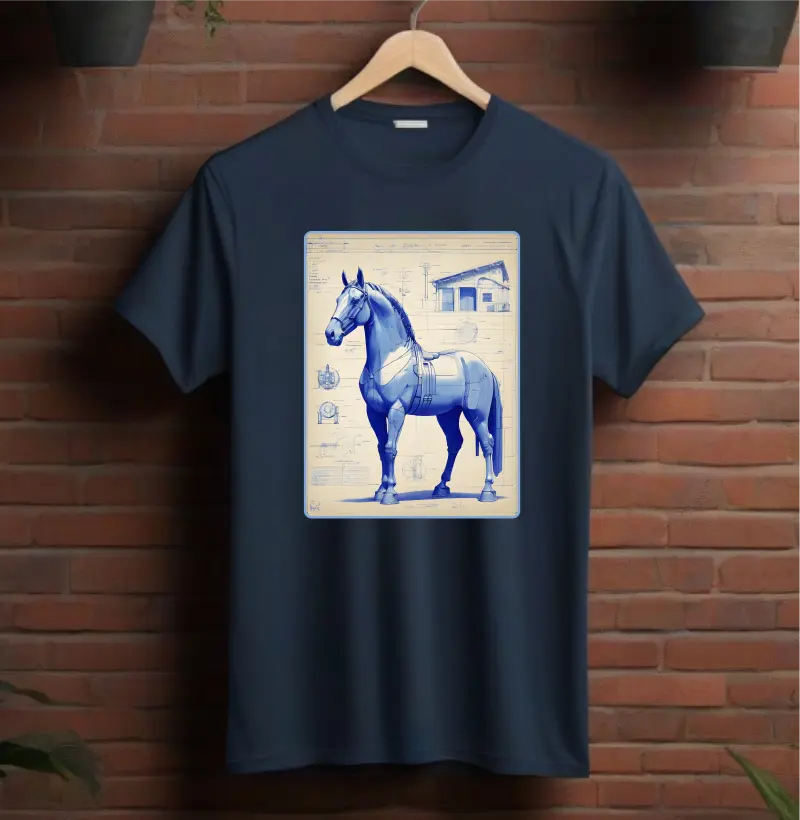 Blueprint Horse