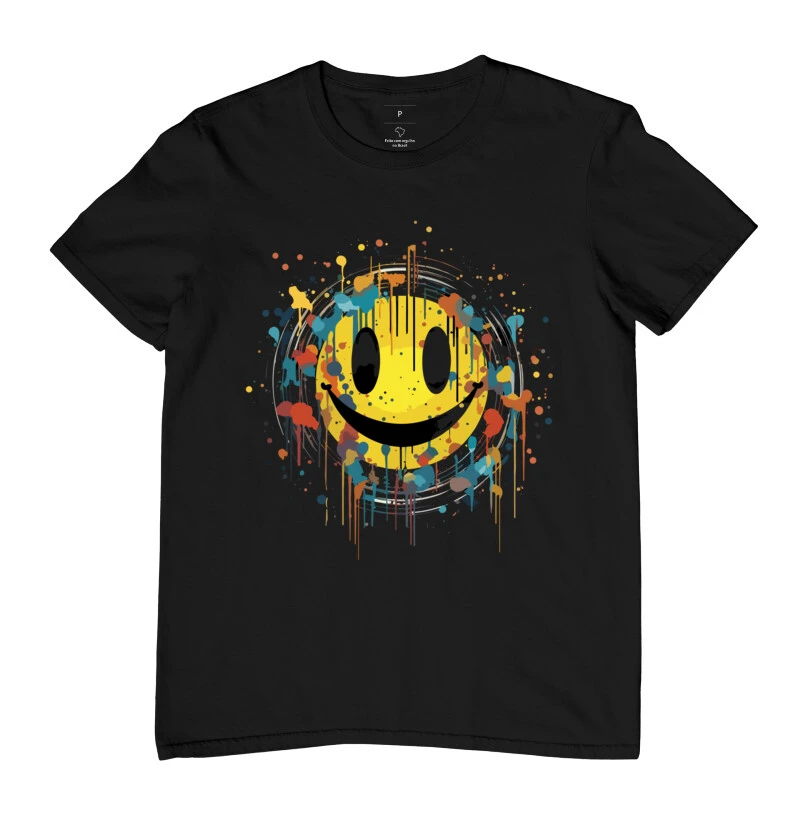 Camiseta Smile Explosão de Cores