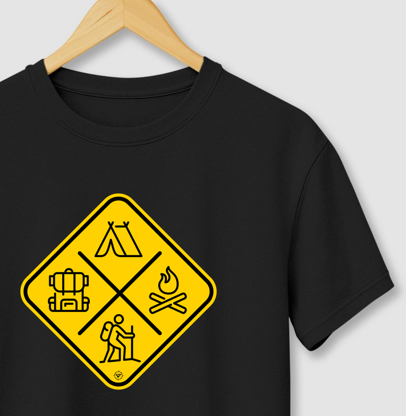 Placa Trilha e Camping