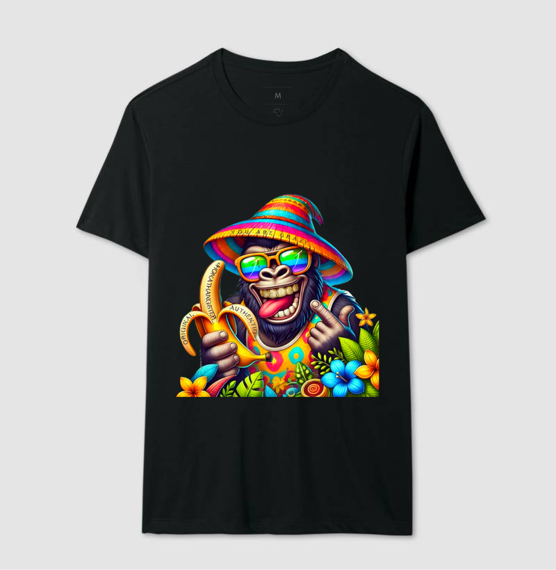 Camiseta Masculina Jhonathangster King Kong Crazy 