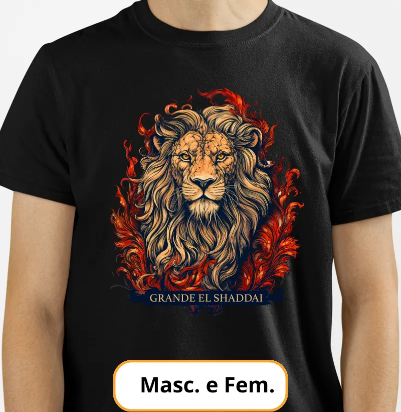 Camiseta Leão - Grande El Shaddai
