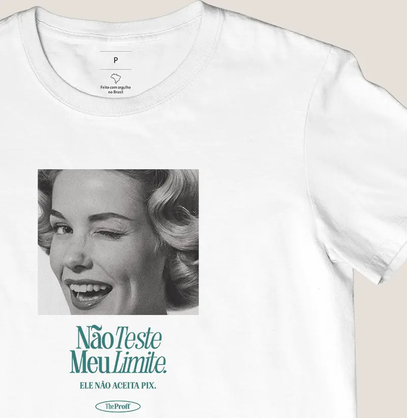 Camiseta — Não Teste Meu Limite – Professora Estressada