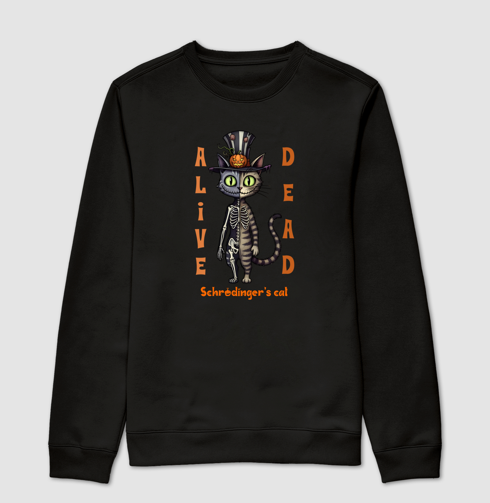 Spooky Cat Skeleton | Moletom