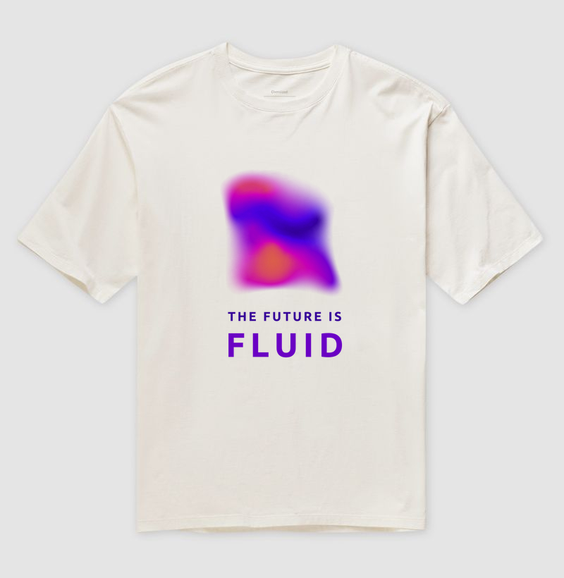 O futuro é fluído - camiseta oversized