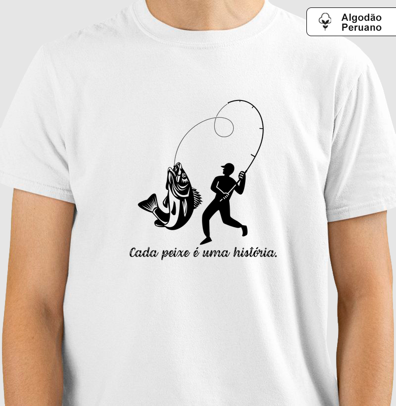 CADA PEIXE É UMA HISTÓRIA - CAMISETA PREMIUM