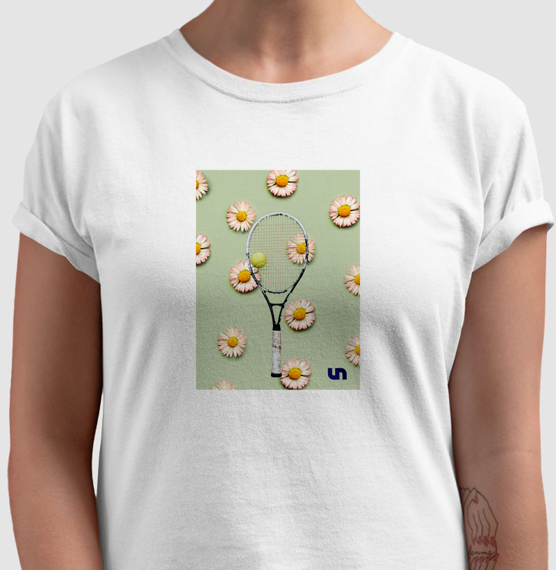 Floral Raquete de tênis