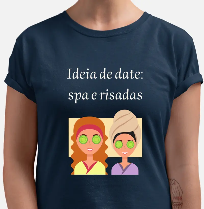 Ideia de date spa e risadas