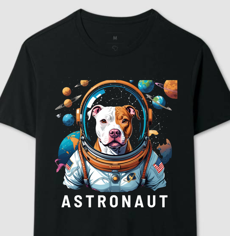 Pit bull Astronaut