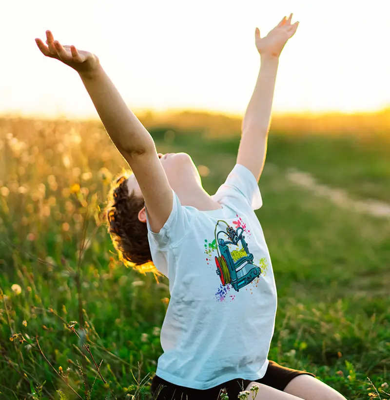 Camiseta Kids  Ifisi Printer 3D