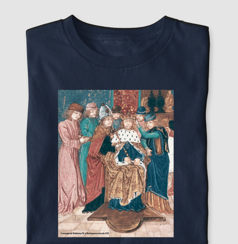 Camiseta Balduíno IV, o Leproso - Rei de Jerusalém (Cruzadas)