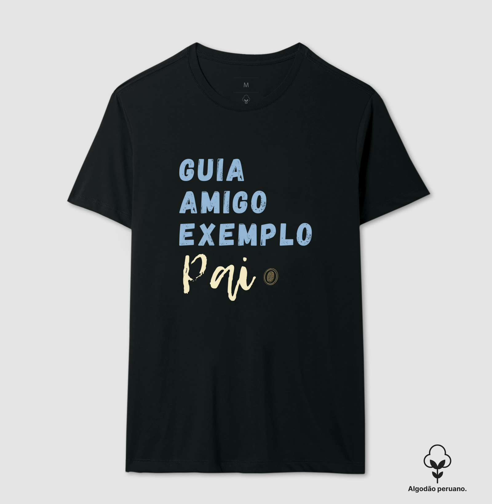 Camiseta Algodão Peruano | Guia Amigo Exemplo Pai