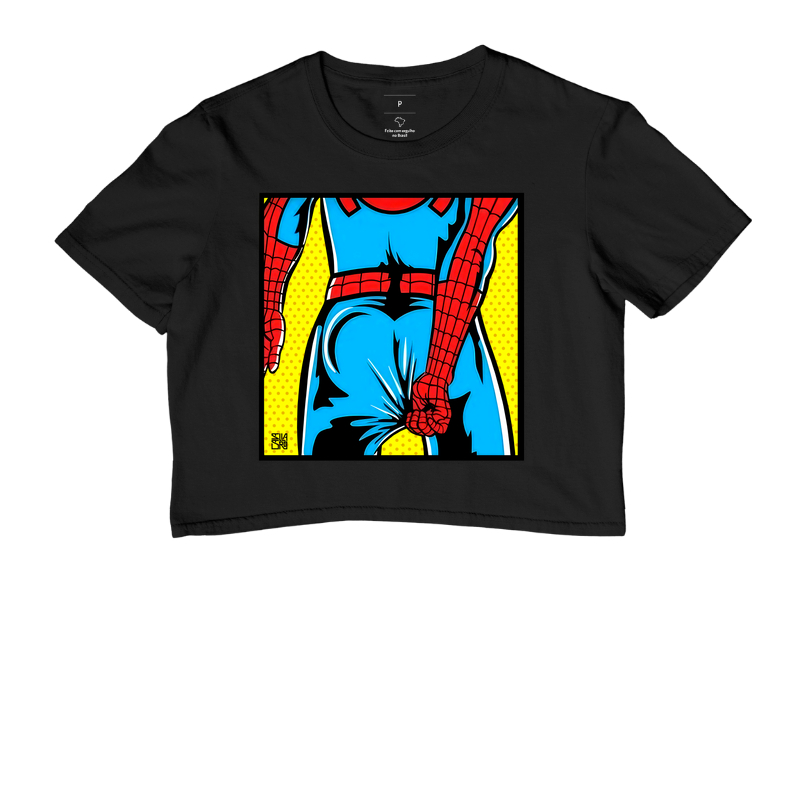 Spider Man pulling underwear