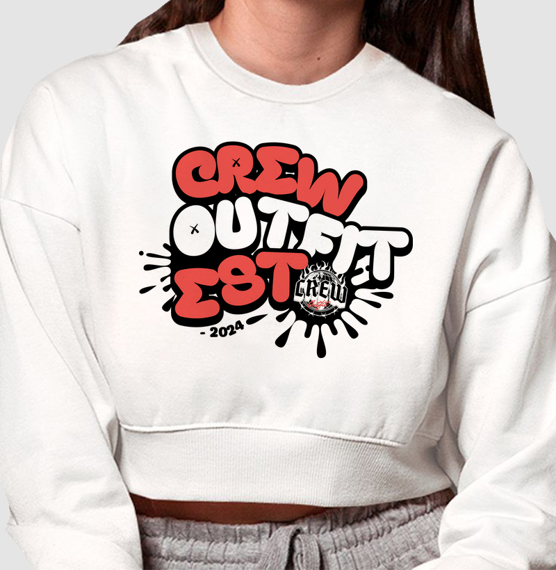 Cropped Moletom - Crew Splash