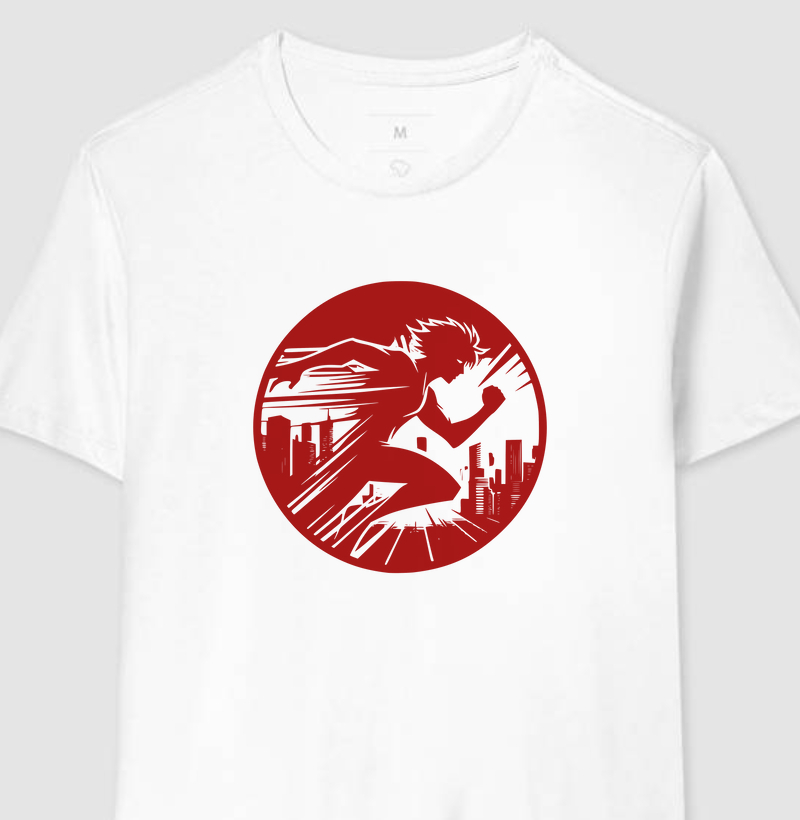 Camiseta Estilo Anime para Corredores | Energia e Movimento | Moda Esportiva Exclusiva VV
