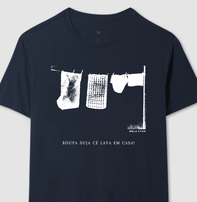 Camiseta Roupa suja cê lava em casa - Porto - Portugal