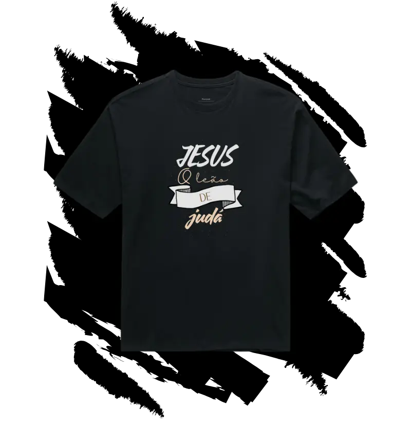 Camiseta Oversized Cristã - Leão de Judá