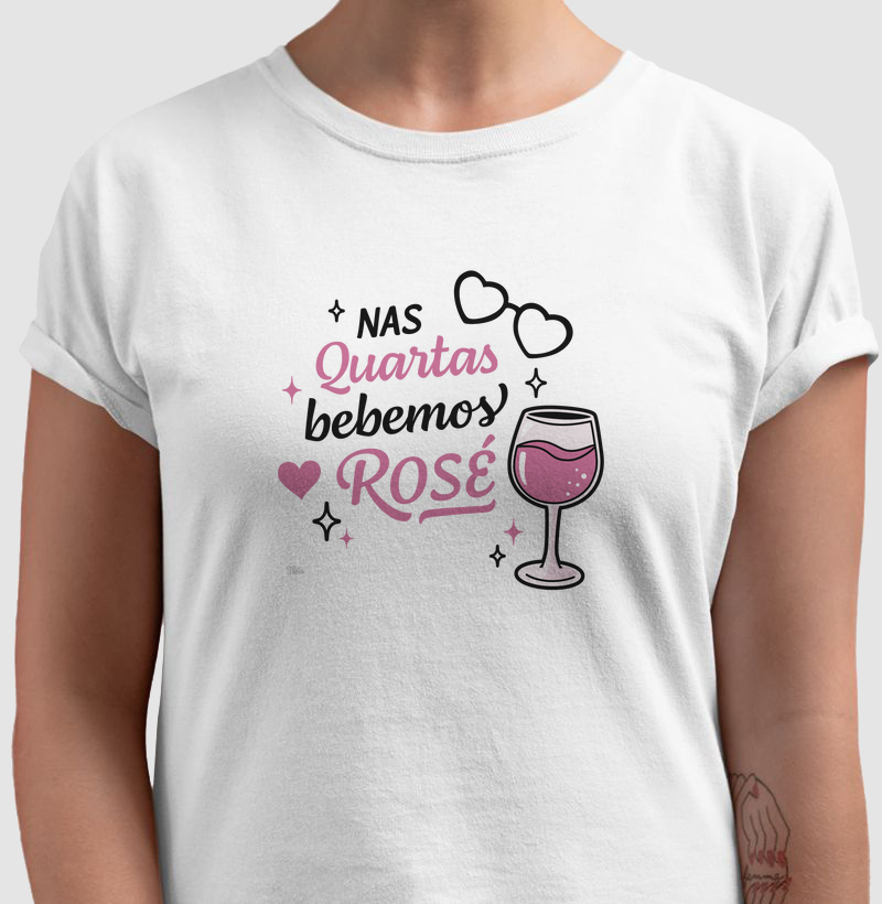 Nas quartas bebemos rosé