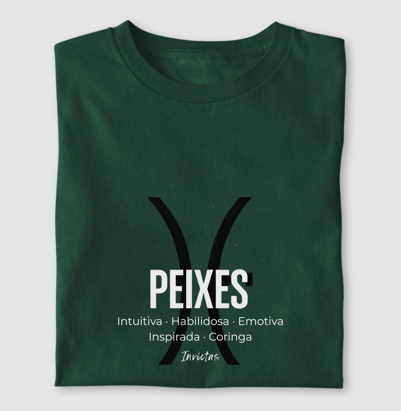 Camiseta Algodão Penteado - Peixes