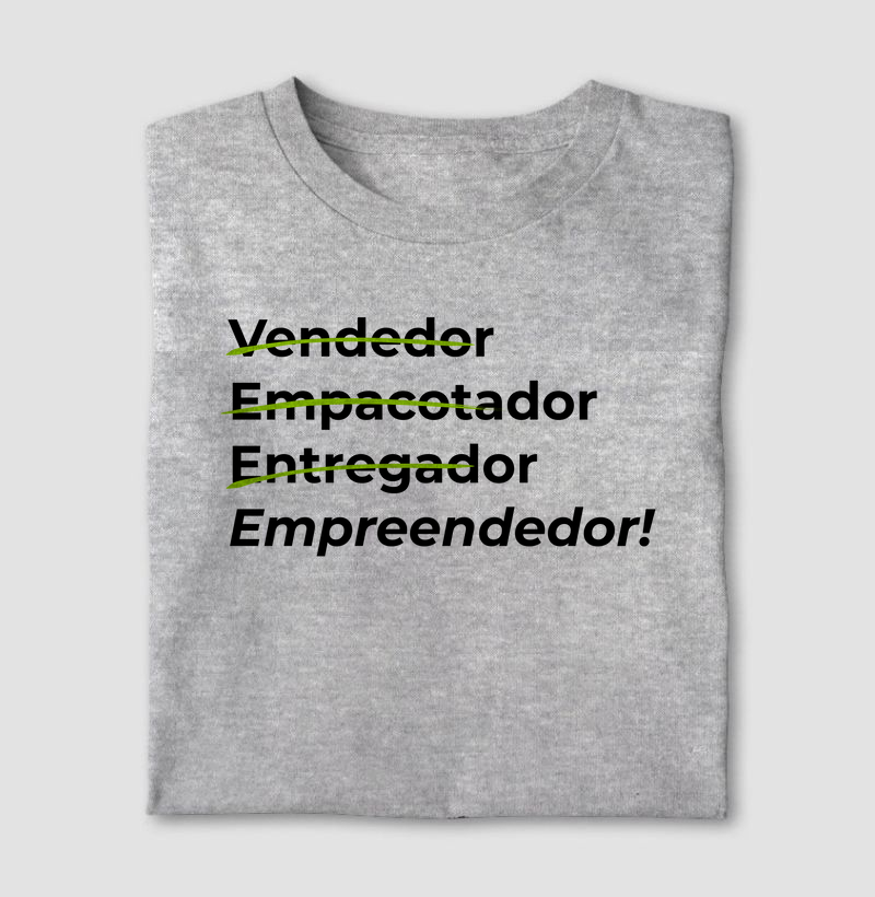 Vendedor, Empacotador, Entregador, Empreendedor