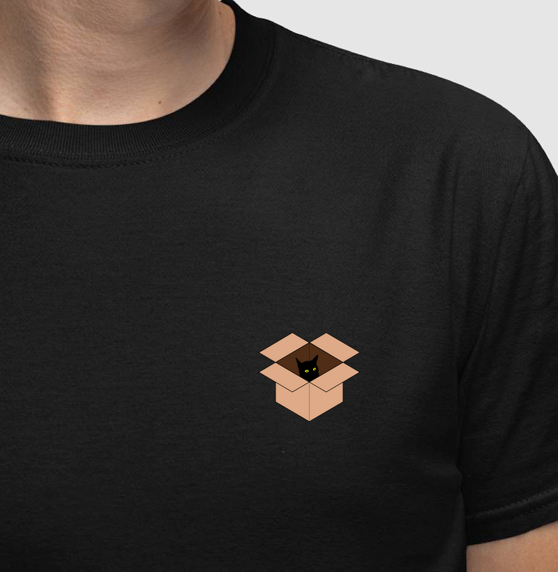 Camiseta- Gato na Caixa