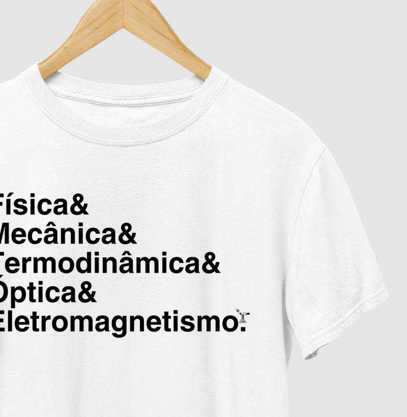 Camiseta Física Clássica