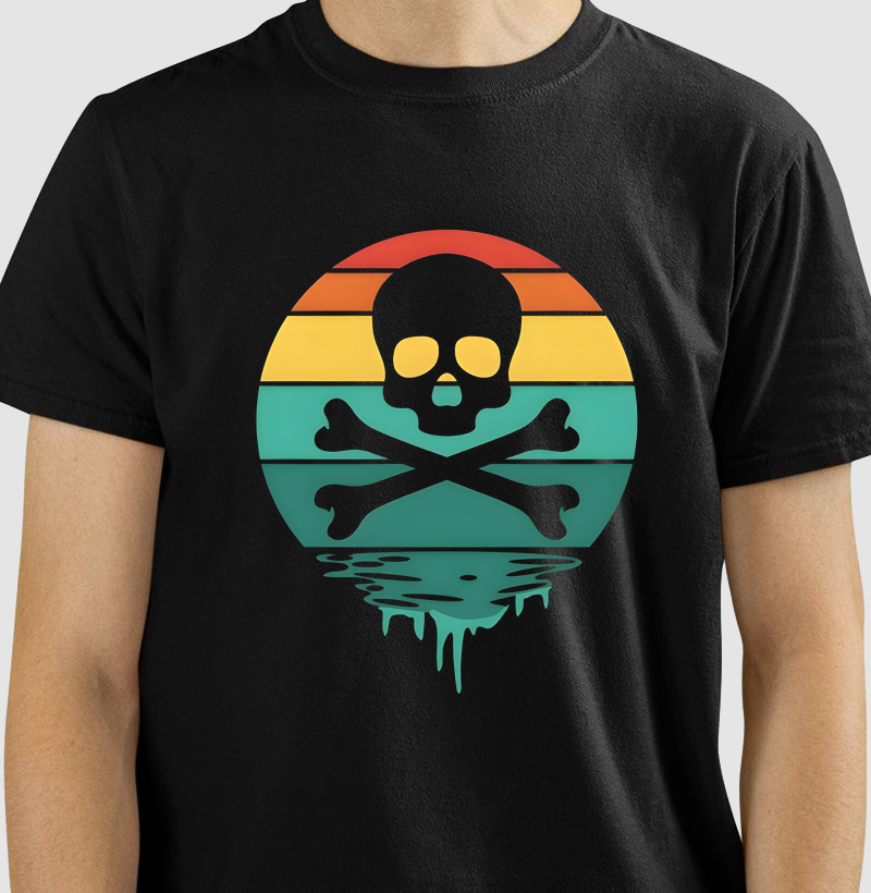 Camiseta Simple Skull