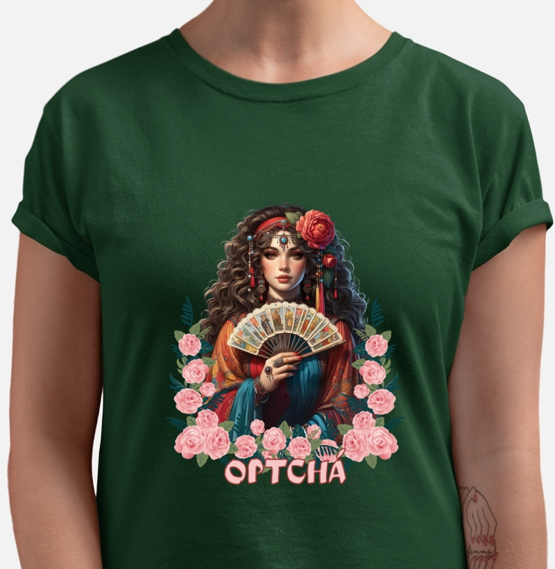 camiseta 100% Algodão - Cigana Amapola