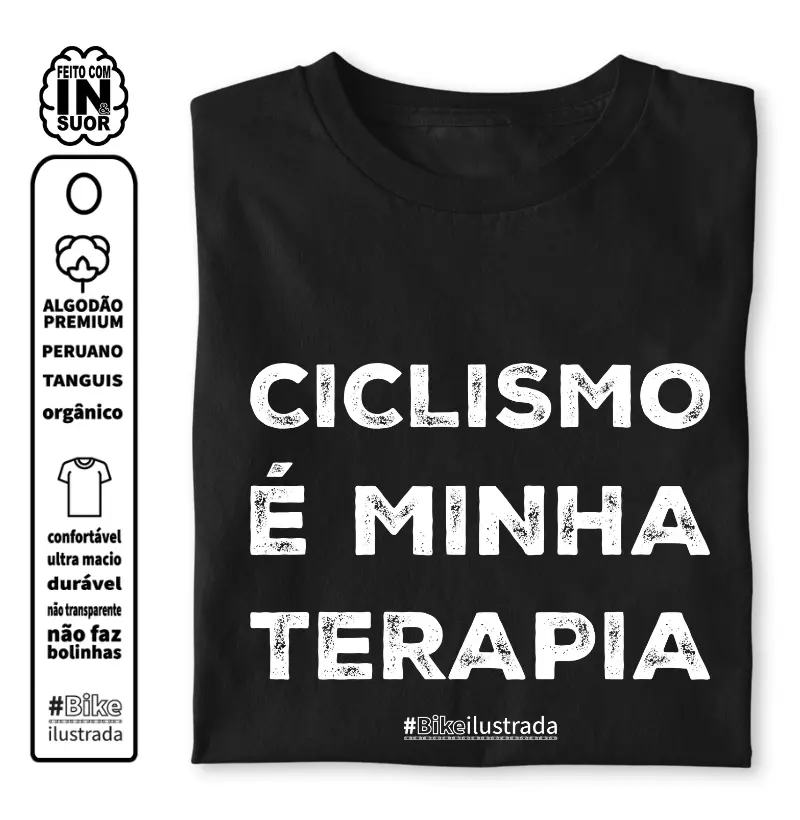 Ciclismo é minha terapia.