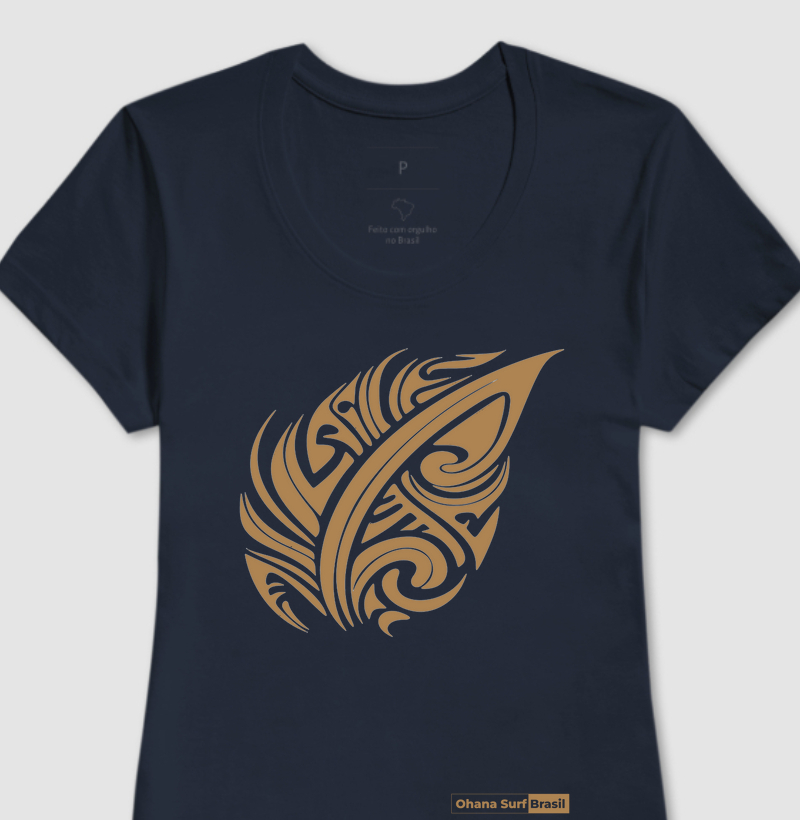 Camiseta Folhagem Maori